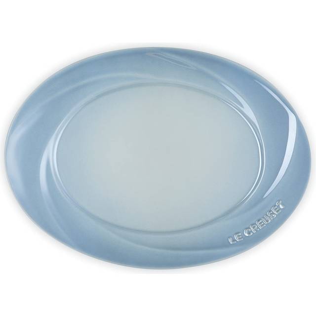 Le Creuset Plate Bouquet Plate 25cm Coastal Blue Luster Heat Resistant Cold Resistant Microwave Oven Safe Japanese [Authorized Product]