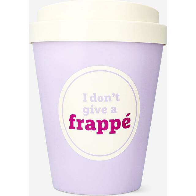 Coffee mug shaped push bin