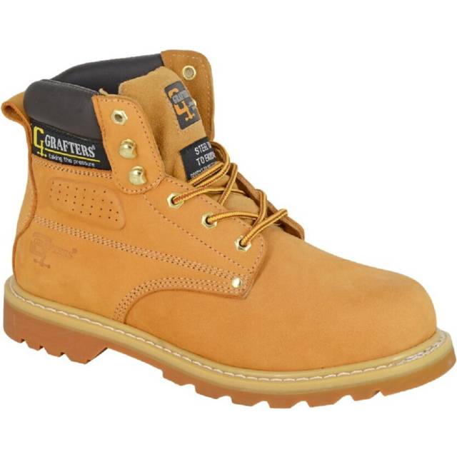 Grafters Medway Men's Safety Boots | Safety Boots  | Tan  | UK Size 9