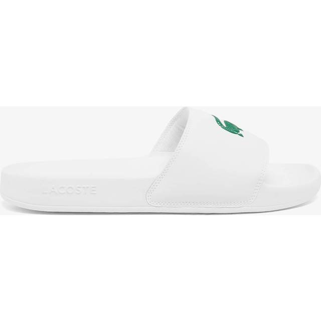 (White, 7 (Adults')) Lacoste Serve Slide 0.0 Men's White Slides