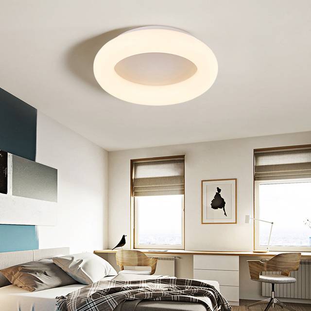LED Flush Mount - White (10cm H X 47cm W X 47cm D)