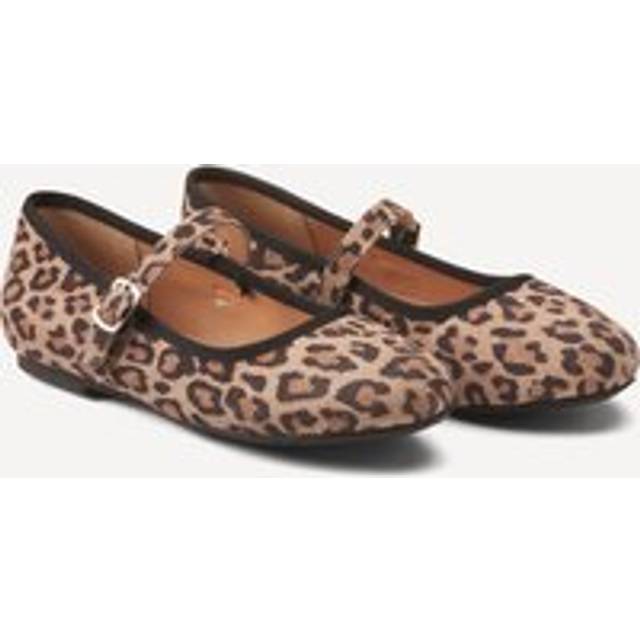 Kids Suede Ballet Pumps in Leopard Print - leopard print - 26 (8.5)