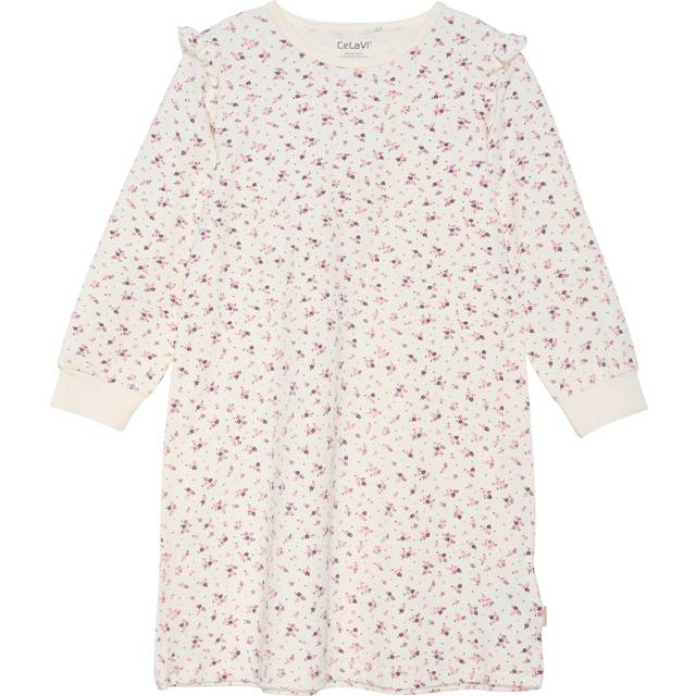 CELAVI Nightdress -Aop |Kräm |140