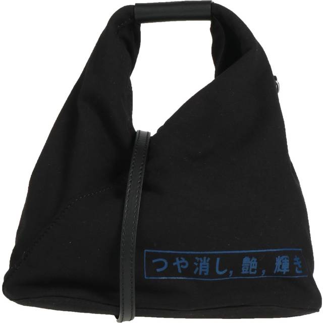 Mm6 Maison Margiela Woman Handbag Black Size - Cotton, Elastane, Brass, Cow leather - --