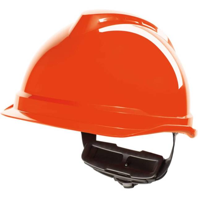 (Hi Viz Orange) MSA V-Gard 520 Peakless Safety Helmet MSAGV9