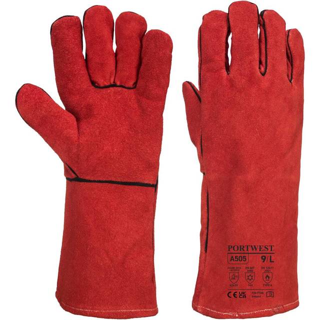 Portwest Winter Welding Gauntlet - Red - XL