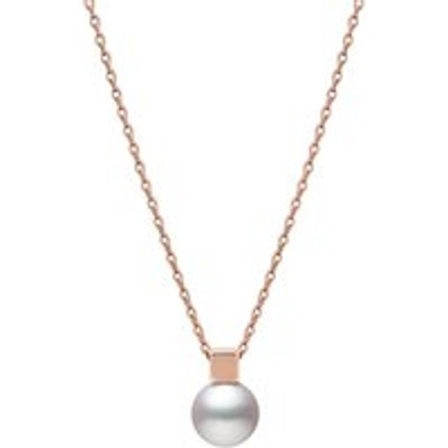 Mikimoto Classic 18ct Rose Gold White Akoya Pearl Necklace