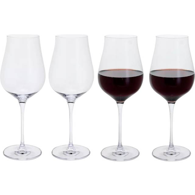 Dartington Crystal Juliet Red Wine Glass, Set of 4, 500ml, Clear
