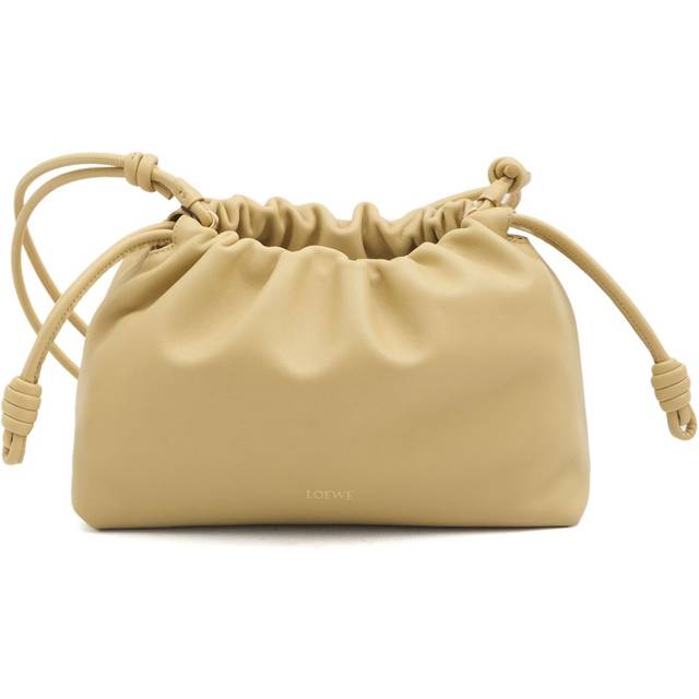 LOEWE - medium Flamenco bag - women - Suede/Lamb Skin - One Size - Neutrals