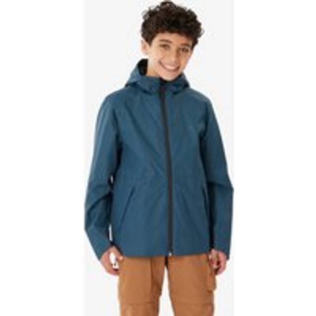 Kids' Waterproof Hiking Jacket MH500 7-15 Years - Blue