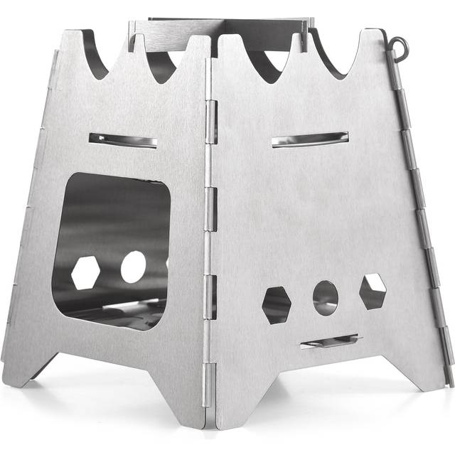 Collapsible Camping Stove Wood Burning Stove Portable Stainless Steel Backpacking Stove Alcohol M