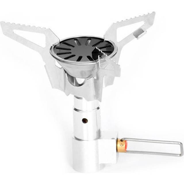 Mini Camping Stove Backpacking Gases Burner Stove with Removable Bracket for Outdoor Cooking