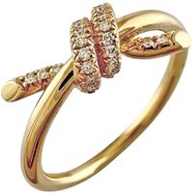 Preloved Knot ring Diamond 18k Gold Women - Metallics - One Size