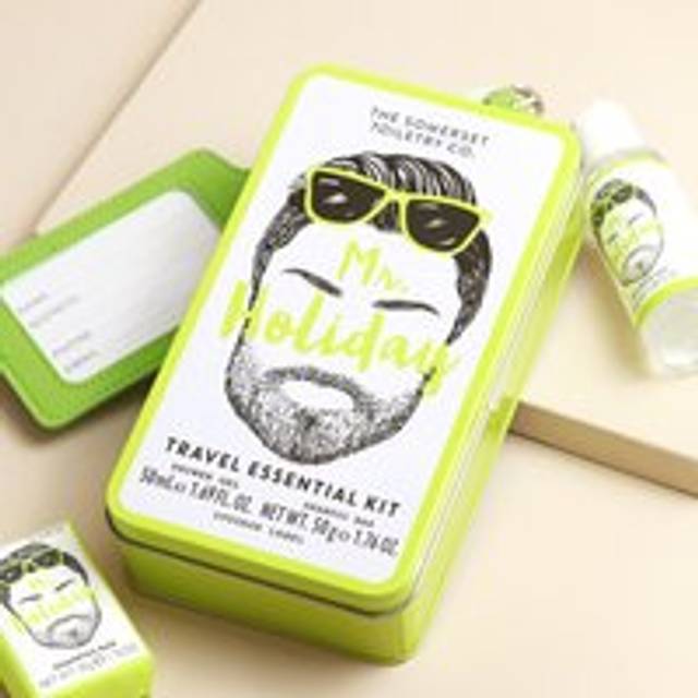 The Somerset Toiletry Co. Mr Holiday Travel Essentials Kit - green/white/black - one size