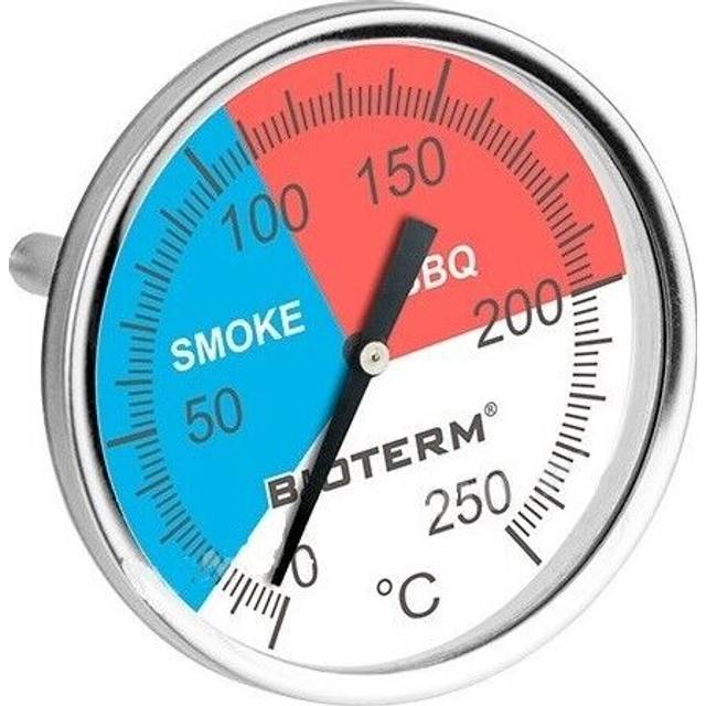 Browin 101200 Thermometer for BBQ and Smoker Ovens, 0Degree C + 250Degree C, Stainless Steel Standard
