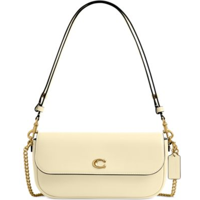 Coach Brook Flap Leather Chain Bag