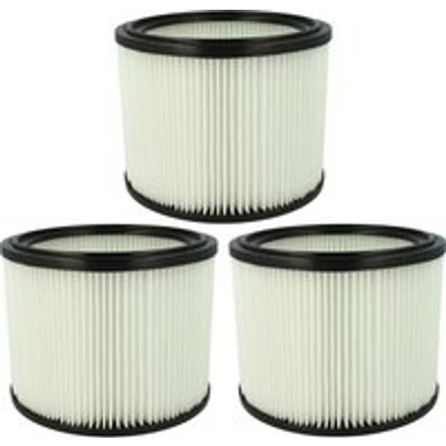 Vhbw - 3x Filter Element compatible with Makita 446LX, VC2010L, VC2511, VC2512L, 625324, 83203BJA Wet/Dry Vacuum Cleaner