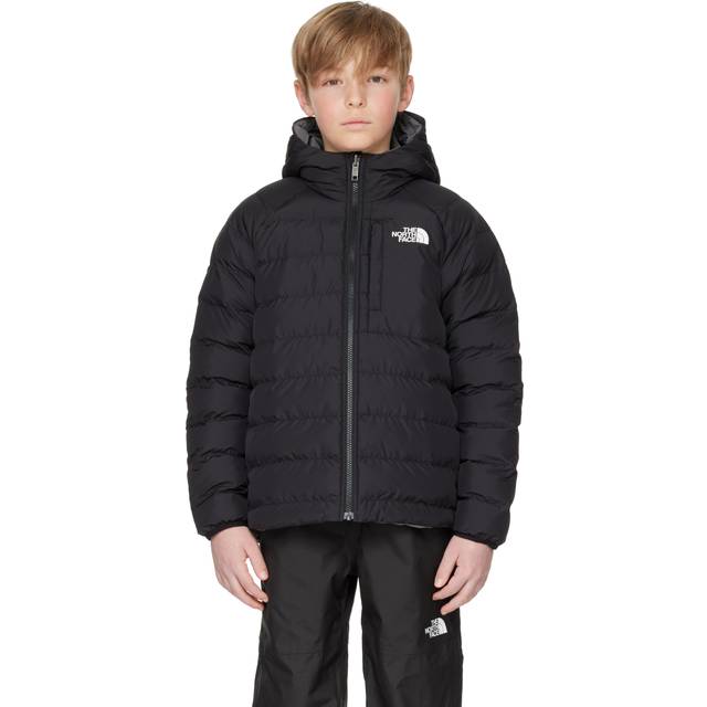 The North Face Girls Perrito Reversible Jacket: Black/Smoke: M Size: M