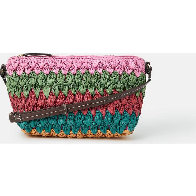 Mix Woven Raffia Crossbody Bag - Accessorize - Multicolour - One Size