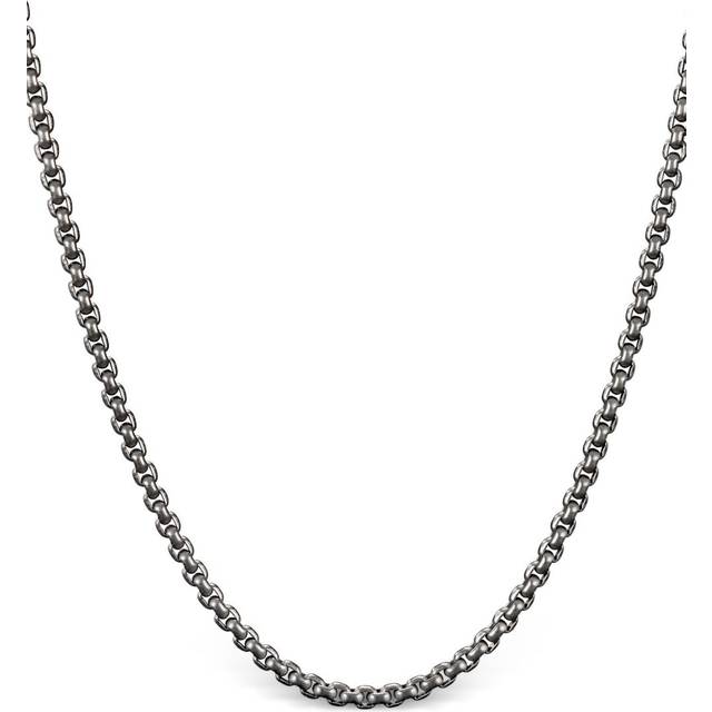 David Yurman - sterling silver Box Chain necklace (2.7mm) - men - Sterling Silver/Titanium - One Size