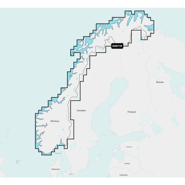 Elektroniskt sjökort Navionics Nav+ EU071R - Norges sjöar