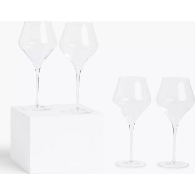 John Lewis Connoisseur Medium Bodied Red Wine Glasses, Set of 4, 650ml, Clear