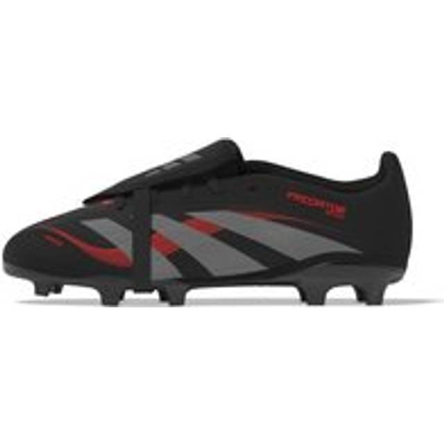 adidas Predator League Fold-over Tongue FG Stealth Victory - Svart/Grå/Lucid Red Barn - Gräs (FG) - ['Svart'] (36)