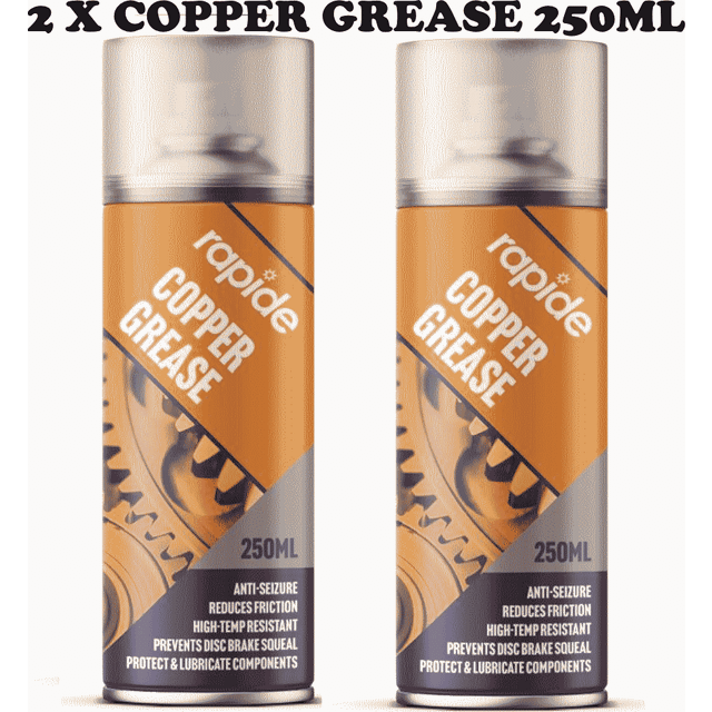Copper Grease Spray Rapide Protects Lubricates Prevent Seizure 250ml