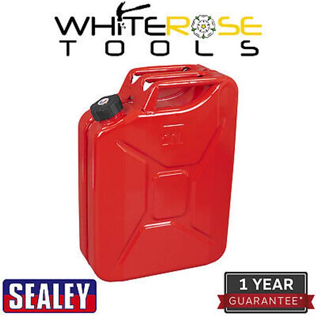 Sealey Screw Cap Metal Jerry Can Red 20l
