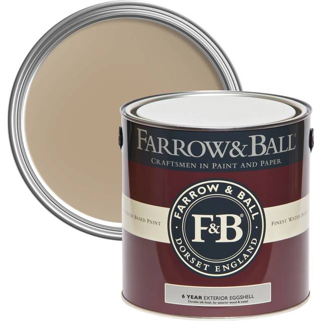 Farrow and Ball Exterior Eggshell, Planter No. G5 750ml, Exterior Eggshell Paint with 6 Year Protection, Fence Paint, Garden Fu