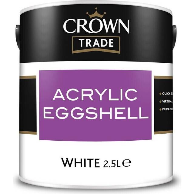 Crown trade - acrylic eggshell - white - 2.5l