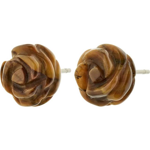 Pilgrim Adem Tiger Eye Earrings Dam Stiftörhängen Stl. one size - Från Magasin - Guld (one size)