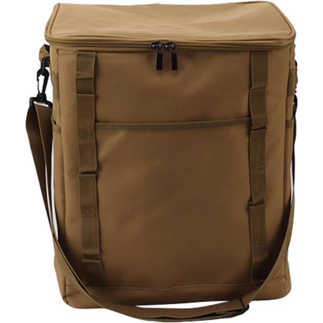 Camping Insulated Food Cooler Bag Outdoor Portable Cooler Box Outdoor Camping BBQ Picnic Lunch khaki