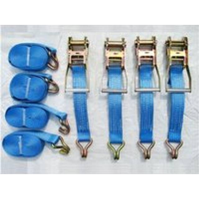 Tie Down Ratchet Straps 5T 12M x 50MM X4 (Cargo Lashing Load J Claw)