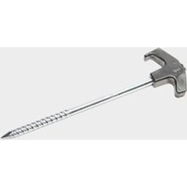 Pile Driver Screw Tent & Awning Pegs with Case, Grey - One Size