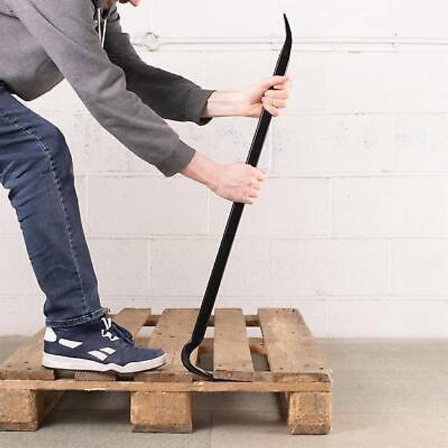 "36"" Steel Crowbar Wrecking Pry Bar Nail Puller"