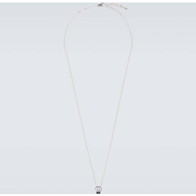 Gucci Interlocking G sterling silver necklace (One Size)