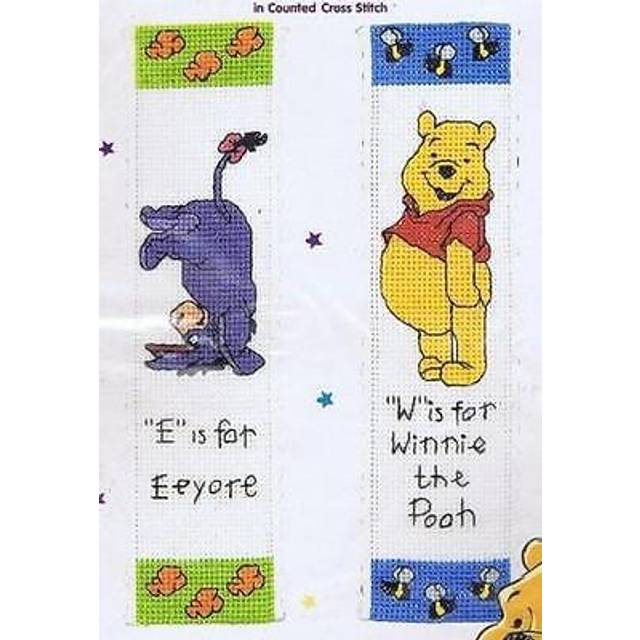 Disney Winnie The Pooh And Eeyore Bookmark Counted Cross Stitch Kit