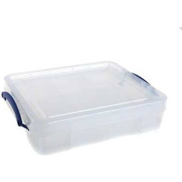 Really Useful Storage Box 11 Litre + Tray, Clear