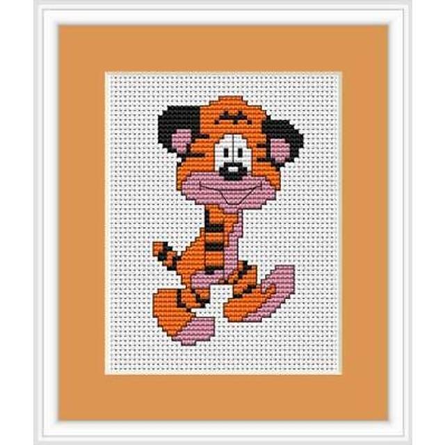 Tiger Cross Stitch Kit - Luca S - Beginner 6cm x 9.5cm