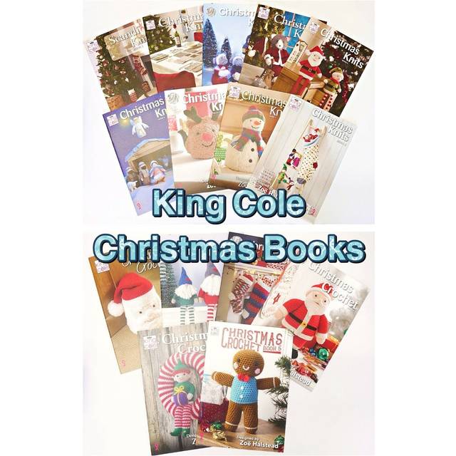 King Cole Christmas Crochet Book 1  - Decorations Advent Calendar & Stocking