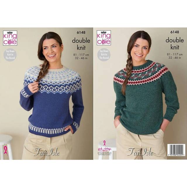 Sweaters in King Cole Baby Alpaca DK (6148)