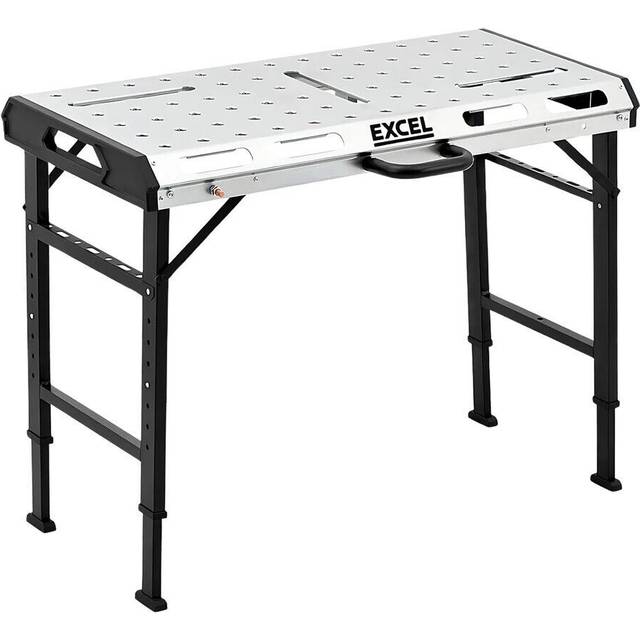 Welding table 1060 x 530 mm steel welding workbench portable 450kg load capacity