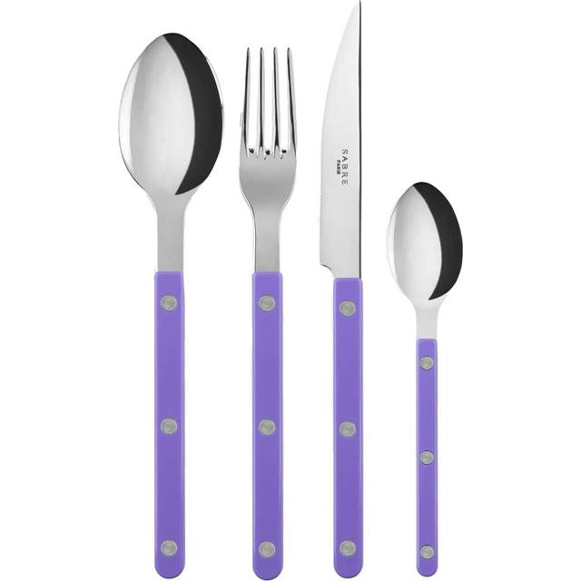 Bestickset, 4 delar, Bistrot, Mauve - Sabre Paris