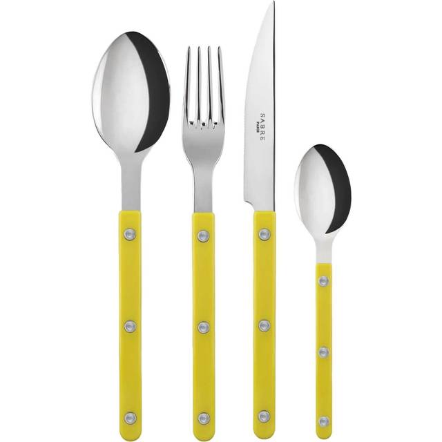 Sabre - Bistrot Bestickset 4 Delar - Gul