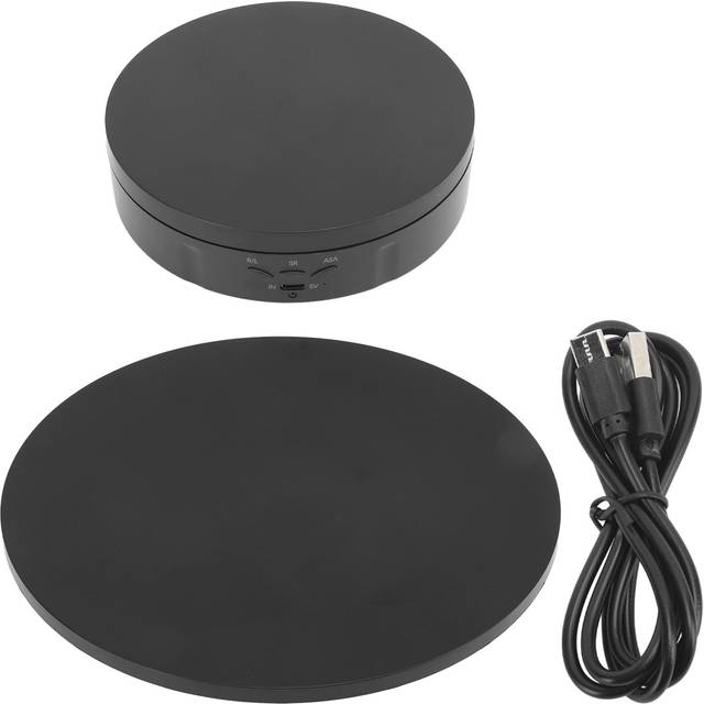 2 in 1 Rotating Display Stand Mute Rotating Jewelry Display Turntable for Watch Cosmetics