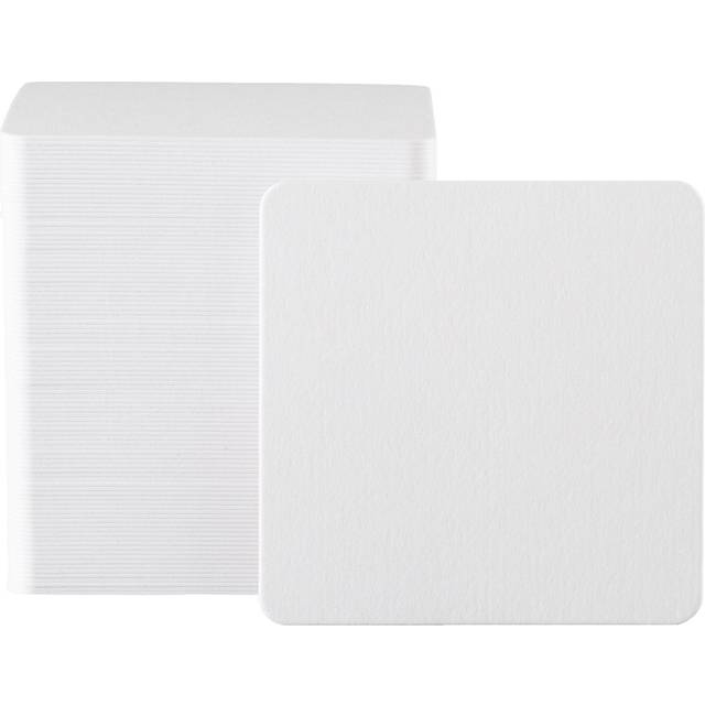 Matsuyama paper coasters white rounded corners sheets 90/1mm 1,000 white