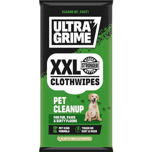 Pack of 20 UltraGrime Pet XXL Cloth Wipes - Multicolour - Uniwipe