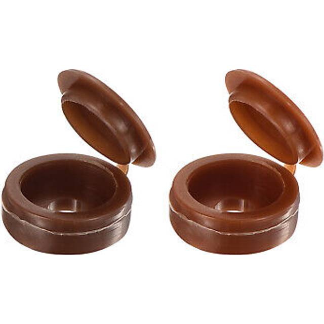100pcs Screw Cover Caps, 4mm Hinged Screw Caps (reddish Brown And Dark Brown)