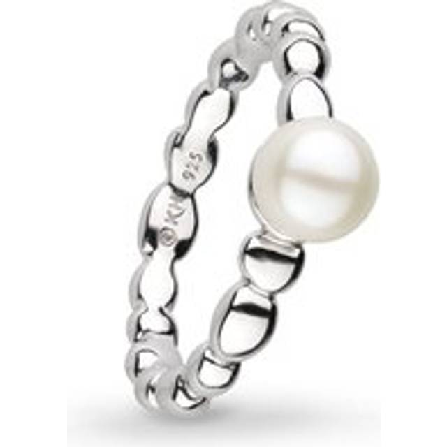 Kit Heath Silver Coast Pebble Pearl Ring